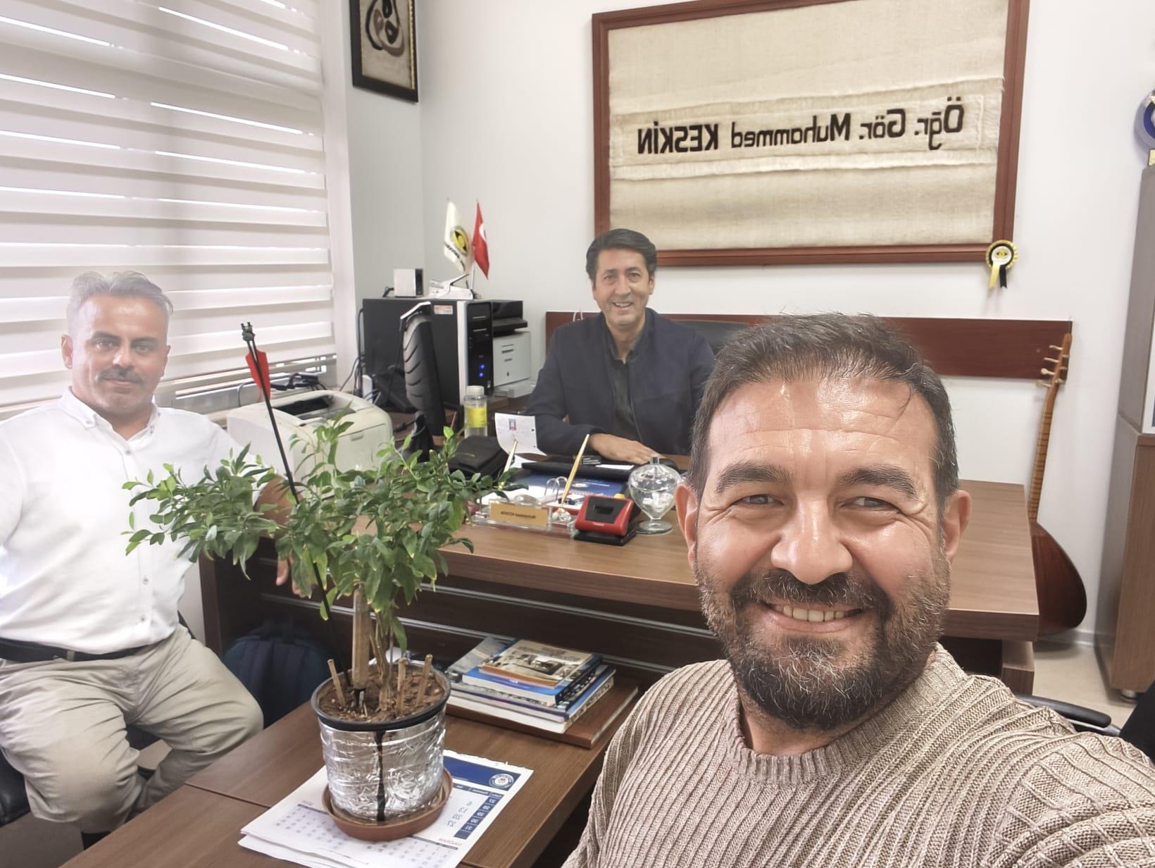 Prof. Dr. Ali ÇETİN ve Doç. Dr. Cahit ÖZCANın Merkez Müdürlüğümüzü Ziyareti.